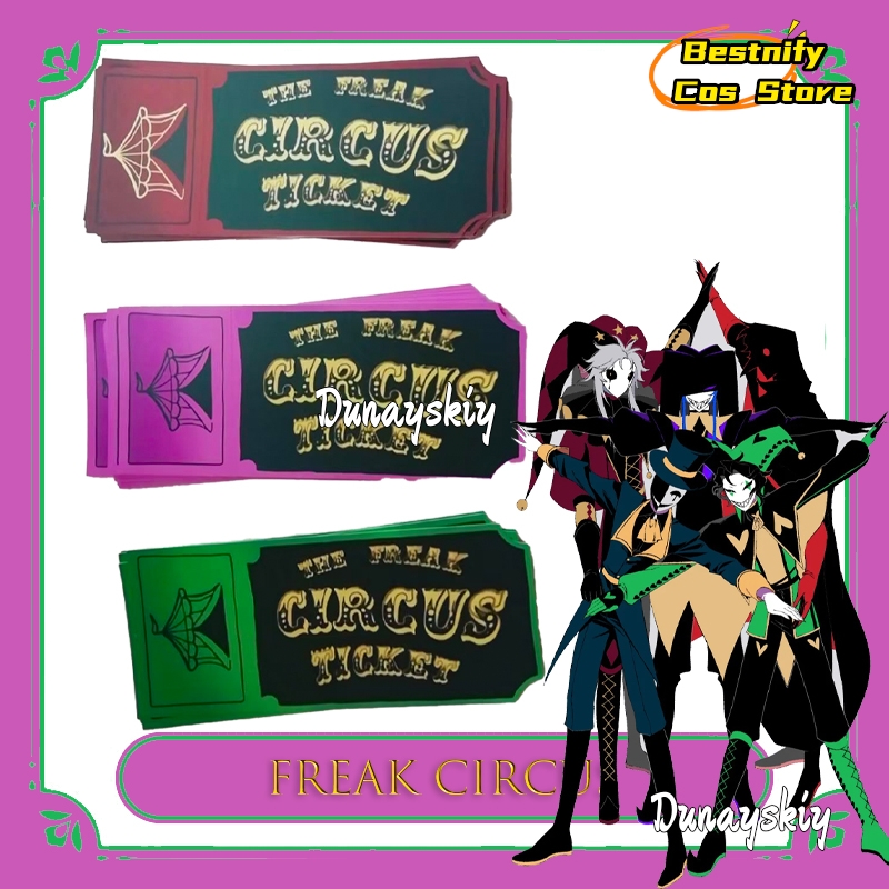 Anime Merchandise Women - BFreak Circus Ticket Card Rosso Verde