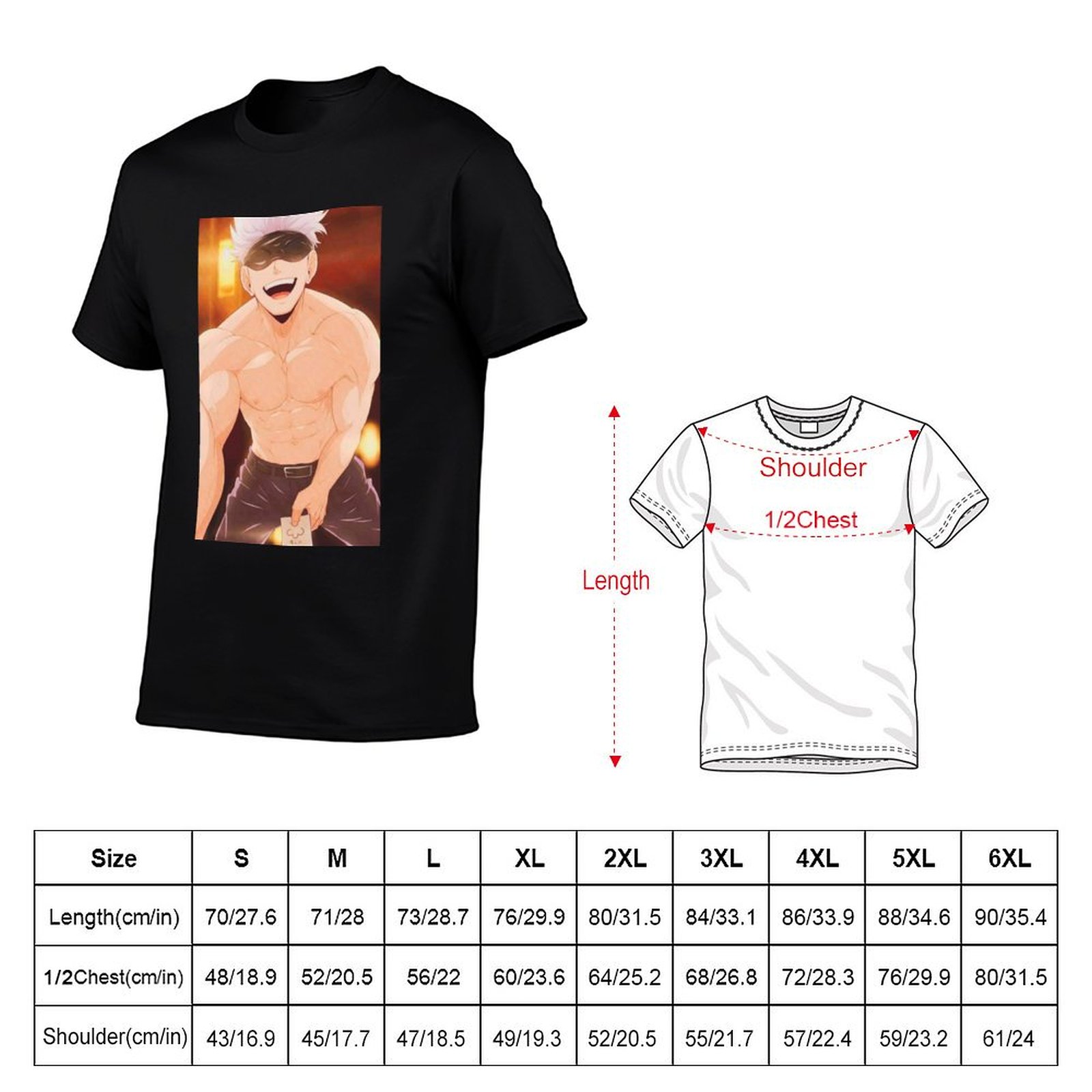 T-shirt Gojo Satoru Merchandis - Anime Merchandise T-Shirts recensione e prezzo